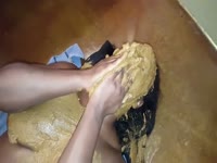 [ Scat Fetish XXX ] Shit shower for my nasty black mommy